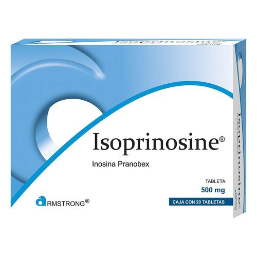Tabletas Isoprinosine de 500mg Caja con 20 Tabletas