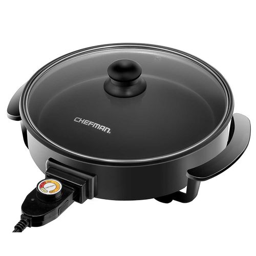 Sartén Eléctrico Chefman 12 Pulgadas Negro RJ05-12-RO