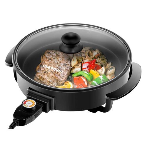 Sartén Eléctrico Chefman 12 Pulgadas Negro RJ05-12-RO