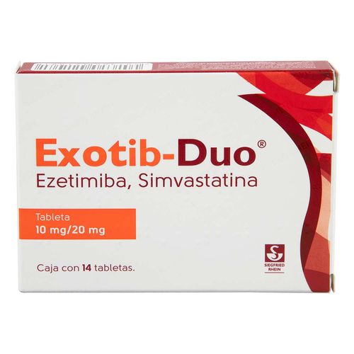 Ezetimiba/Simvastatina Exotib-Duo Caja