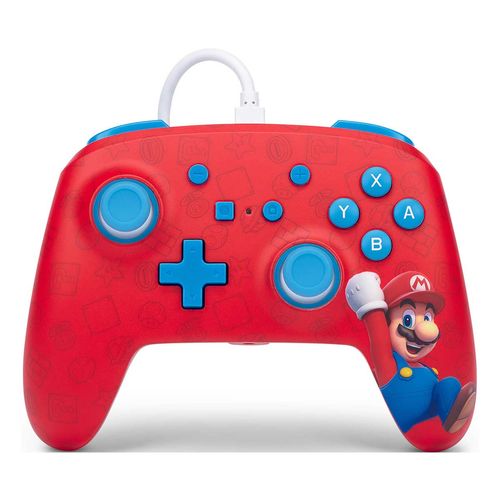 Control Alámbrico Power A Nintendo Switch Mario Bros Woo Hoo