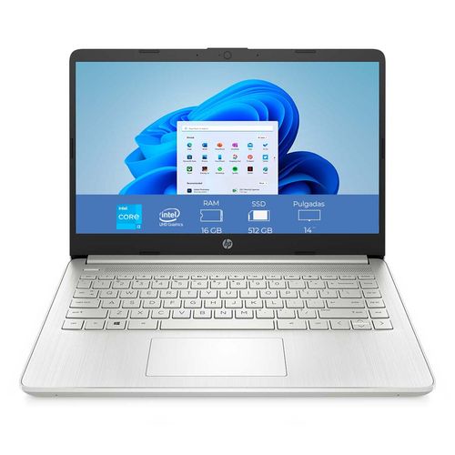 Laptop HP 14-dq2531la Intel Core i3 16GB 512GB SSD 14 HD, Windows 11 Home Single Language