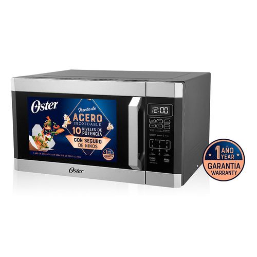 Horno de Microondas Oster 1.6 Pies Cúbicos Negro Acero Inoxidable OGYME1502