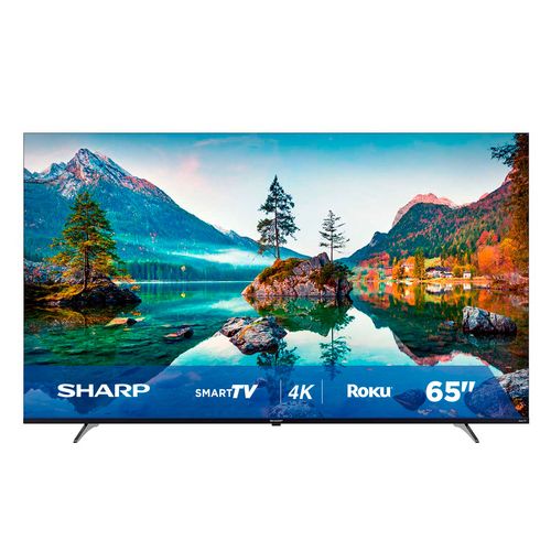 Pantalla Sharp 65 Pulgadas Roku Smart TV 4K Ultra HD LED 4T-C65EL8UR