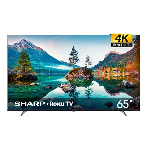 Pantalla Sharp 65 Pulgadas Roku Smart TV 4K Ultra HD LED 4T-C65EL8UR