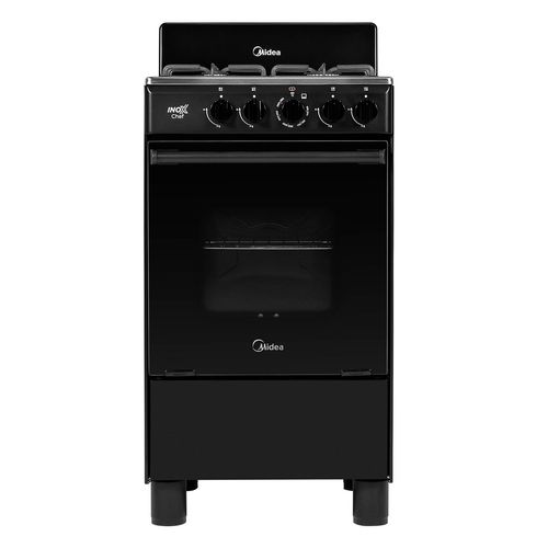 Estufa de Piso Midea con copete 20 Pulgadas Negra MGS20FS1BAABB