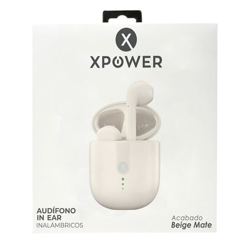 Audífonos Xpower In Ear Inalámbricos MX1 Beige