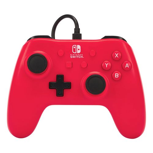 Control Alámbrico Nintendo Switch Raspberry Red