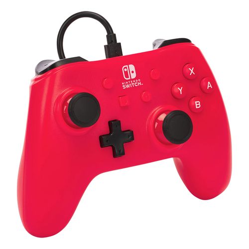Control Alámbrico Nintendo Switch Raspberry Red