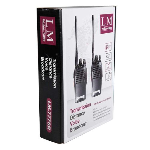 Radio LM 2Vias Negro Comunicación Inalámbrica 777SR