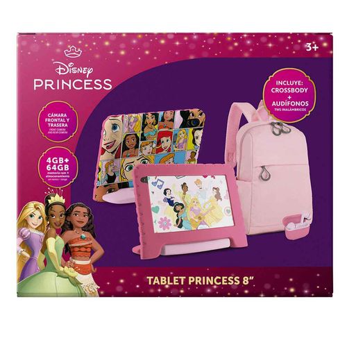 Combo 3 en 1 Tablet Multilaser 4GB RAM 64GB Rosa Princesas 8 Pulgadas