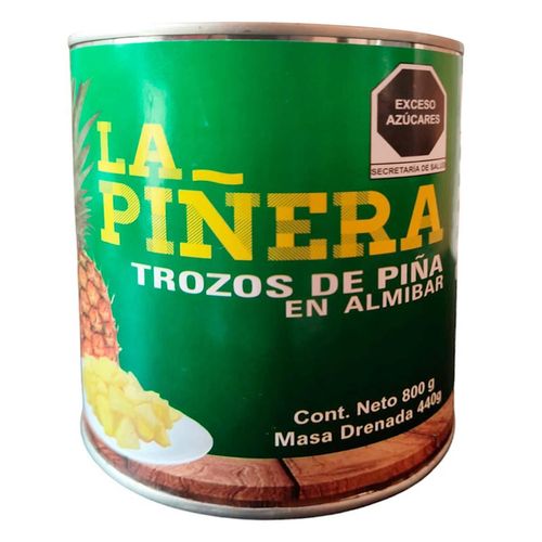 Piñas En Almíbar La Piñera 800 Gr