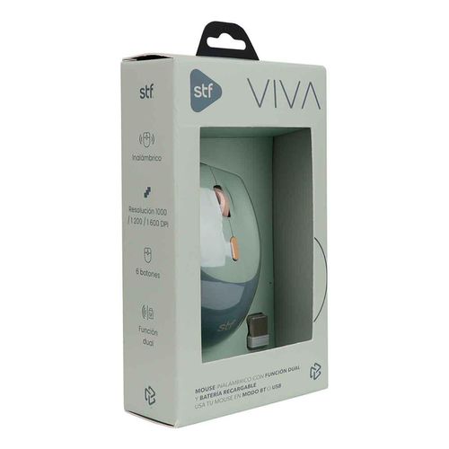 Mouse STF Inalámbrico Menta ST-M67811