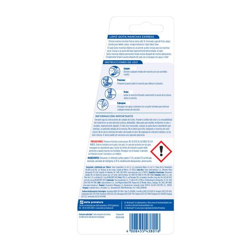 Quitamanchas Líquido Dr. Beckmann Lápiz Mágico Instantáneo 9ml