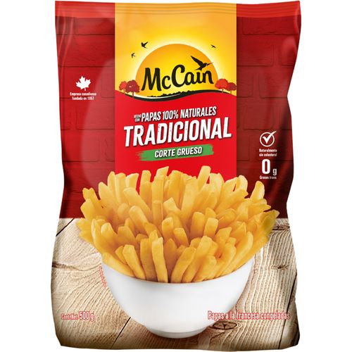 Papas Tradicionales Corte Recto McCain 500g