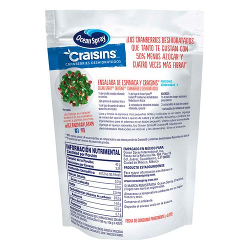 Arándano Craisins Reducido en Azúcar 130g