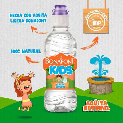 Bonafont Kids Agua Natural 6x300ml Chupón