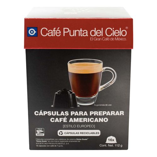 Cápsulas Punta del Cielo Americano 112g