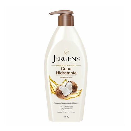 Crema Corporal Jergens Coco Hidratante para Piel Seca 400ml