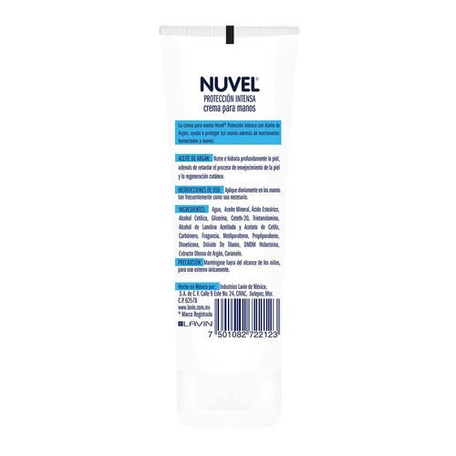 Crema para Manos Nuvel con Argán 65ml