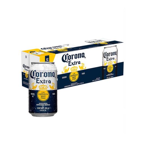 Cerveza Corona Extra 12 Latas De 355ml c/u