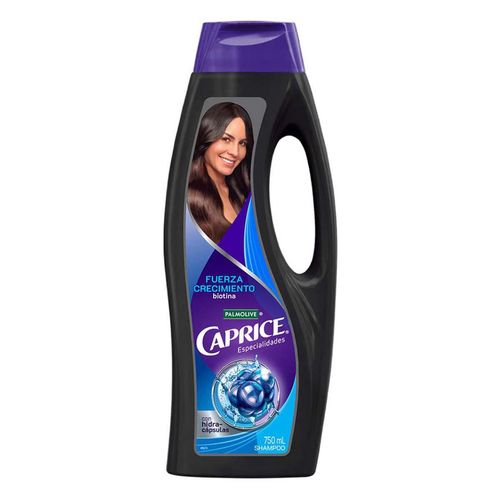 Shampoo Caprice Especialidades Fuerza Crecimiento Biotina Fórmula 2 en 1 750ml