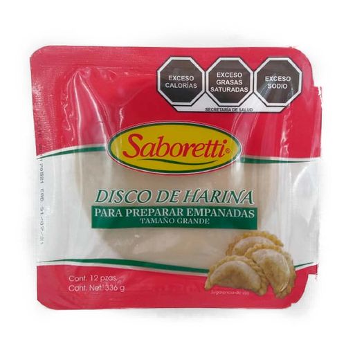 Disco para empanada Marca Saboretti 336g