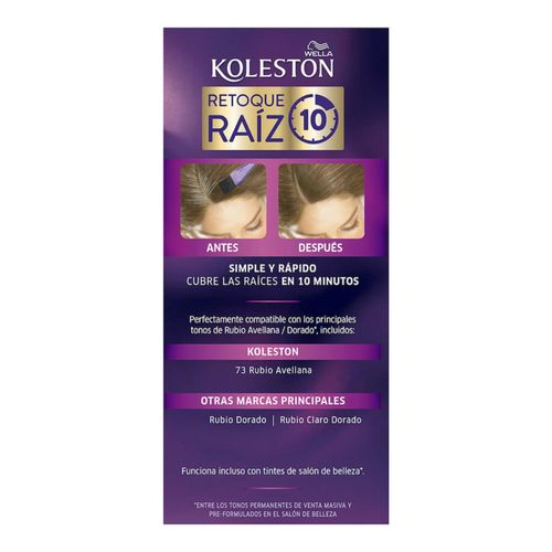 Tinte Retoque de Raíz Permanente Koleston 73 Rubio Avellana
