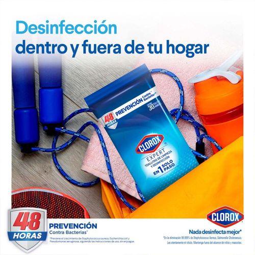 Toallitas Desinfectantes Clorox Expert 60 Toallitas