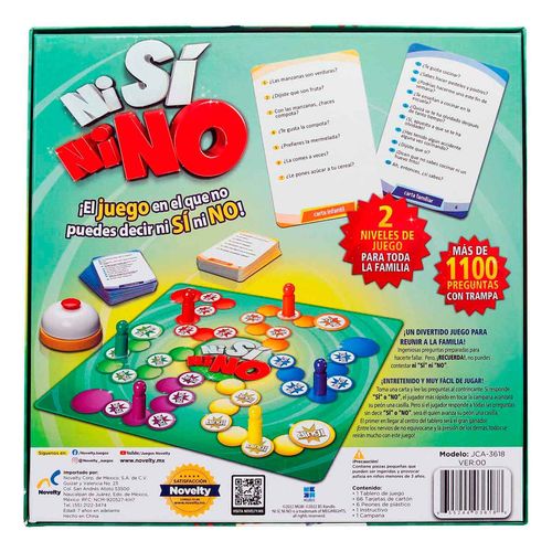 Juego De Mesa En Familia Ni Si Ni No