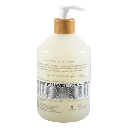 Jabón Liquido Raw Sugar Aguacate Cactus Pear para Manos 500ml