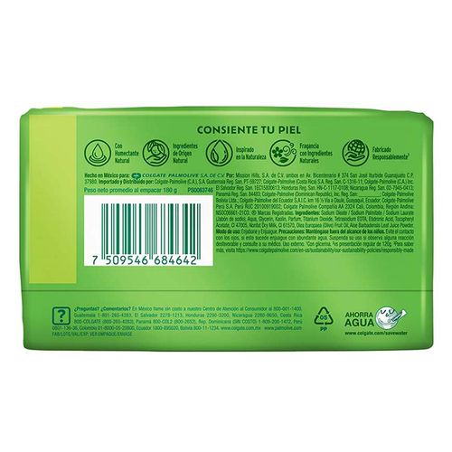 Jabón de Tocador Palmolive Naturals Aloe y Oliva Sensación Humectante 180g