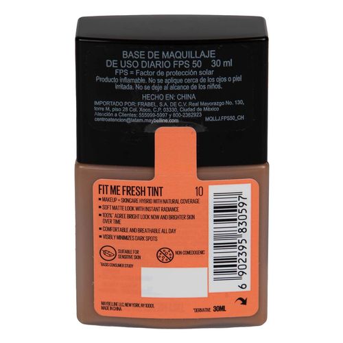 Base Maquillaje Maybelline Fit Me
