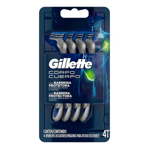 Rastrillo Gillette Para El Cuerpo 4 Pz