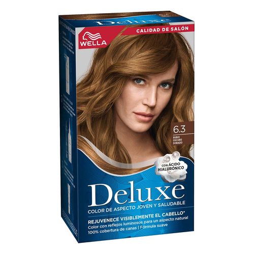 Tinte Permanente Deluxe 6.3 Rubio Oscuro Dorado 207g