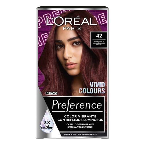 Tinte para Cabello Preference s 4.2 Burgundy - Castaño Rojizo Oscuro