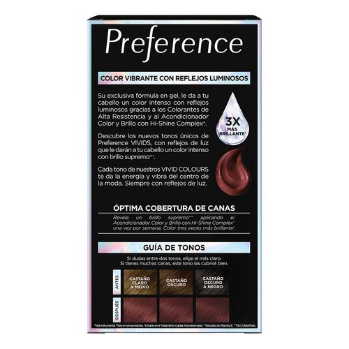 Tinte para Cabello Preference s 4.2 Burgundy - Castaño Rojizo Oscuro