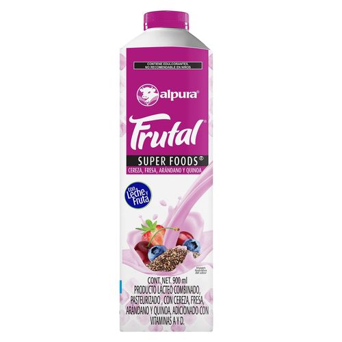 Leche Frutal Cereza Fresa Alpura 900ml
