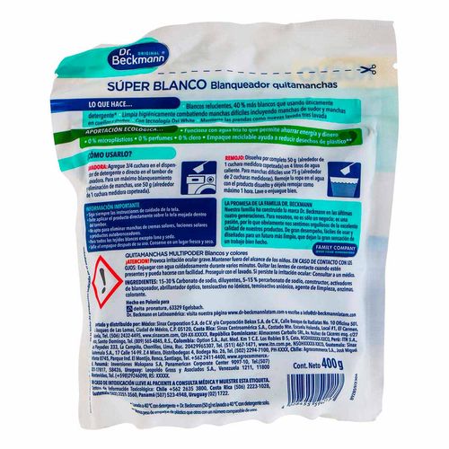 Quitamanchas Dr. Beckmann Original Pouch 400g