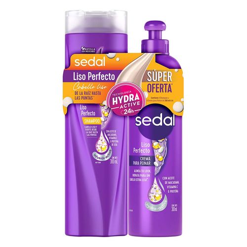 Pack Shampoo más Crema Sedal Original Liso Perfecto 300ml