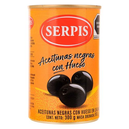 Aceituna Serpis Negra con Hueso 300g