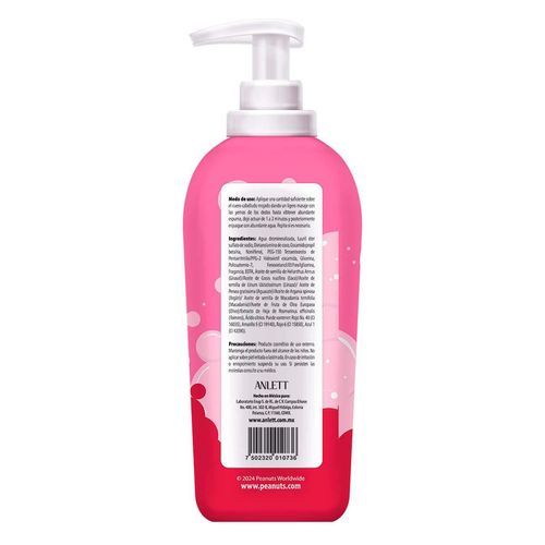 Shampoo Kids Peanuts con Aroma Frambuesa 250ml