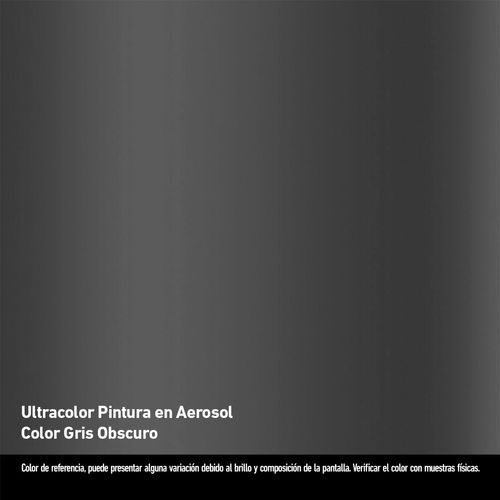 Pintura en Aerosol UltraColor Color Gris Brillante 400ml