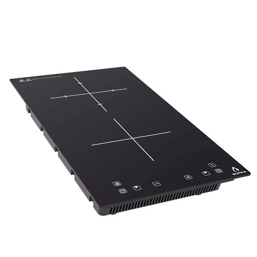 Parrilla de Inducción Magnética Supra de 2 Quemadores con Cubierta de Cristal DUE-V