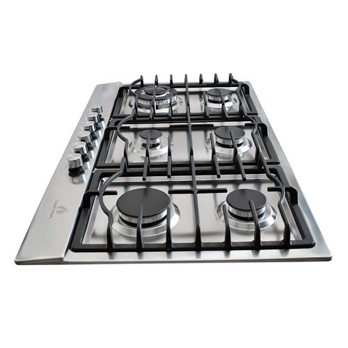 Parrila a Gas Empotrable Supra 127V con 6 Quemadores Diamond Steel