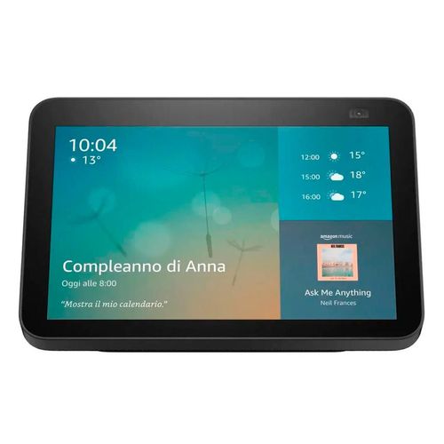 Bocina Amazon Echo Show 8 2a Generación con Alexa Negro