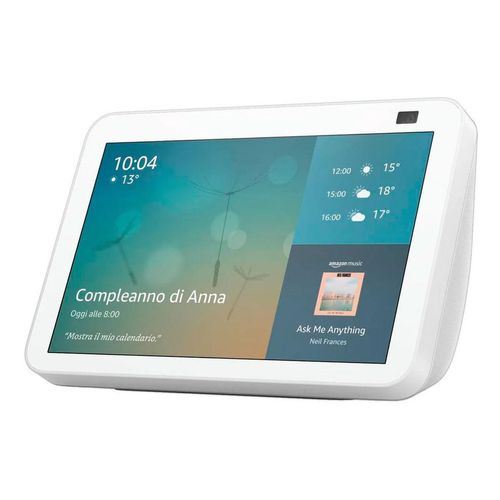 Echo Show 8 Segunda Generación Amazon Bocina Inteligente con Alexa Blanco