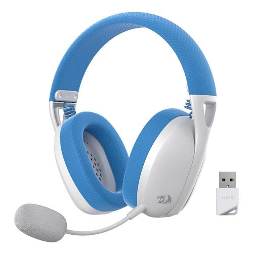 Audífonos Diadema Redragon Inalámbricos Azul Ire Pro H848