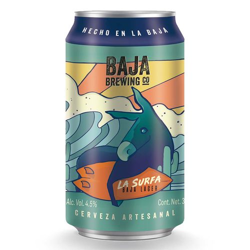 Cerveza Baja Brewing Co La Surfa Baja Lata 355ml