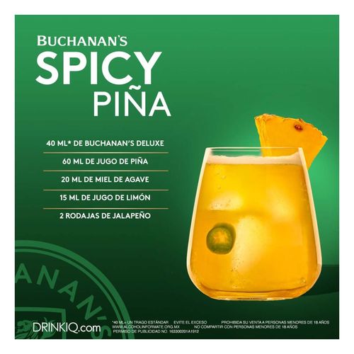 Whisky Buchanan's Deluxe 12 años Blended Scotch 750ml